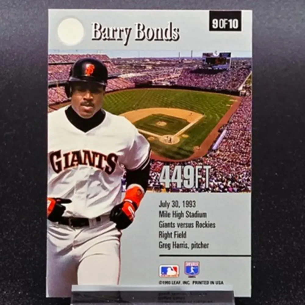 Barry Bonds Long Ball Leaders SE Gold Medallion San Francisco Giants Star - Picture 3 of 7